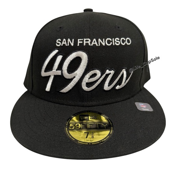 New Era Other - Size 7 3/8 SanFrancisco 49ERS 59FIFTY Fitted Men's Lifestyle Hat Black 0769618